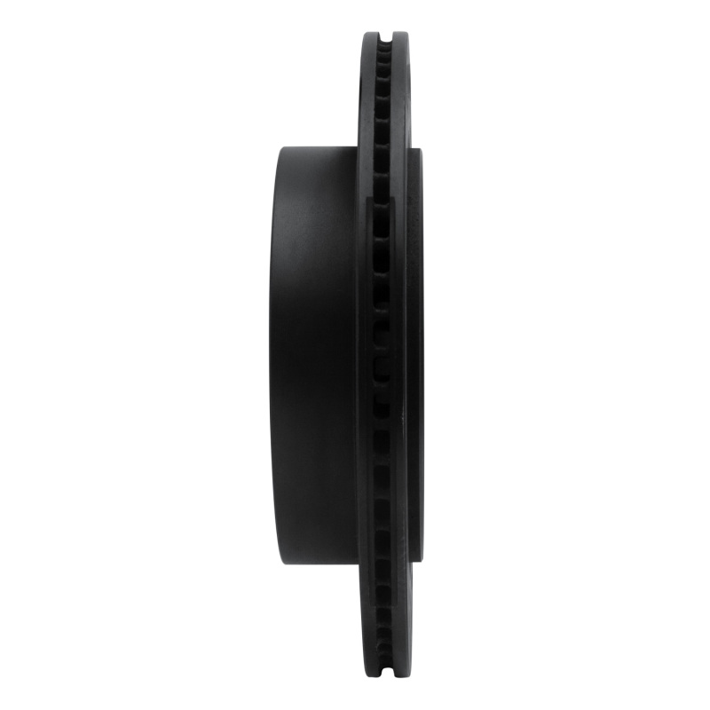Land Rover LR2 Brake Rotor (1) - Rear Left - R1 Concepts - Drilled & Slotted - Black - `08-`12